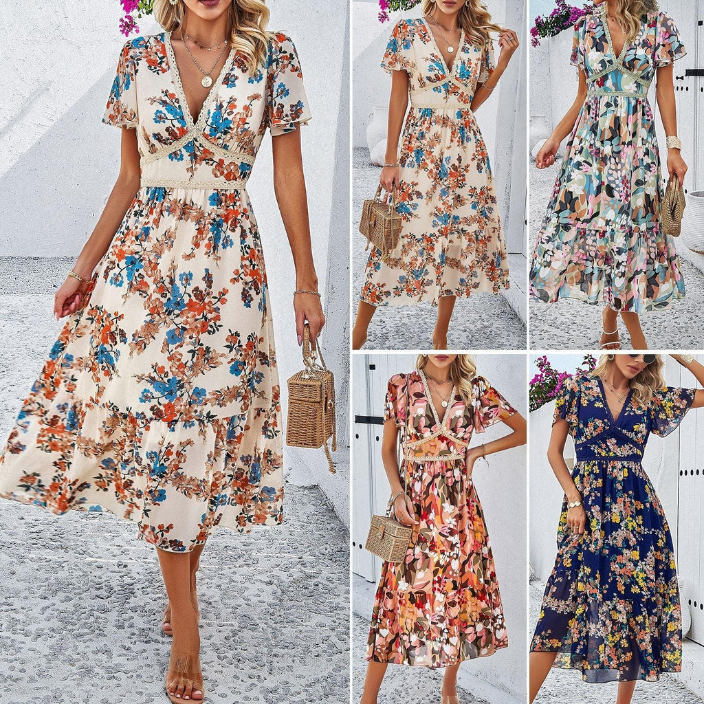 Sunny Fields Floral Dress Casual Spring And Summer Cowgirl Fd001