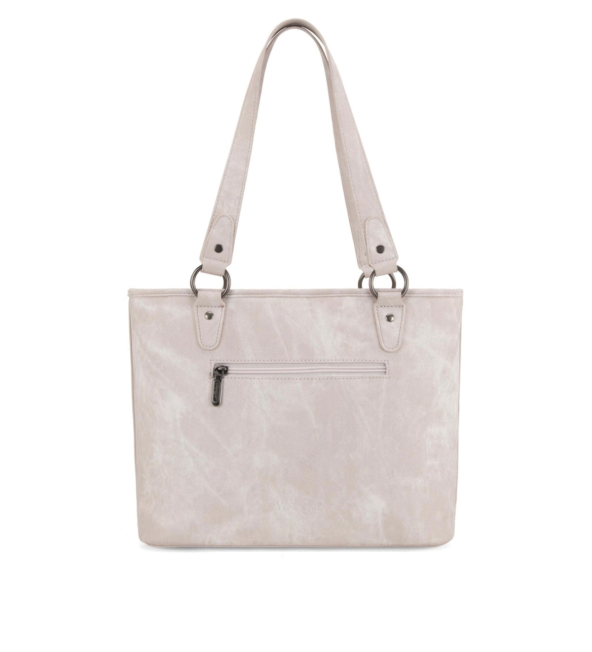 Wrangler "W" Stitch Water Repellent Denim Pocket Zippered Tote Bag
