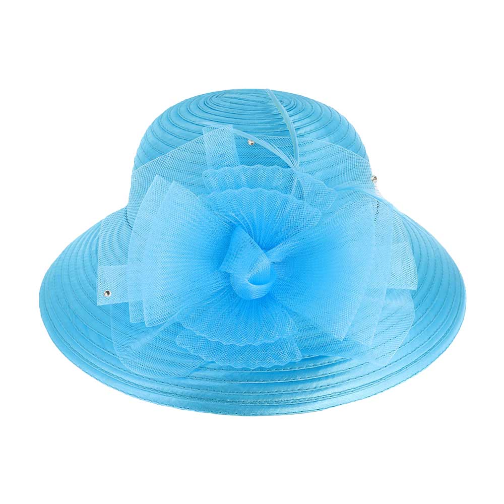 Mesh Bow Dressy Hat