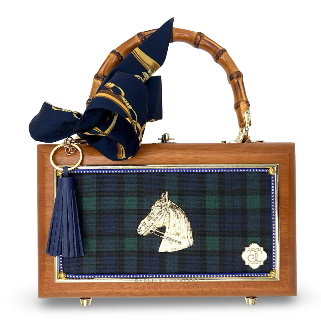 Blue Holiday Horse Bag