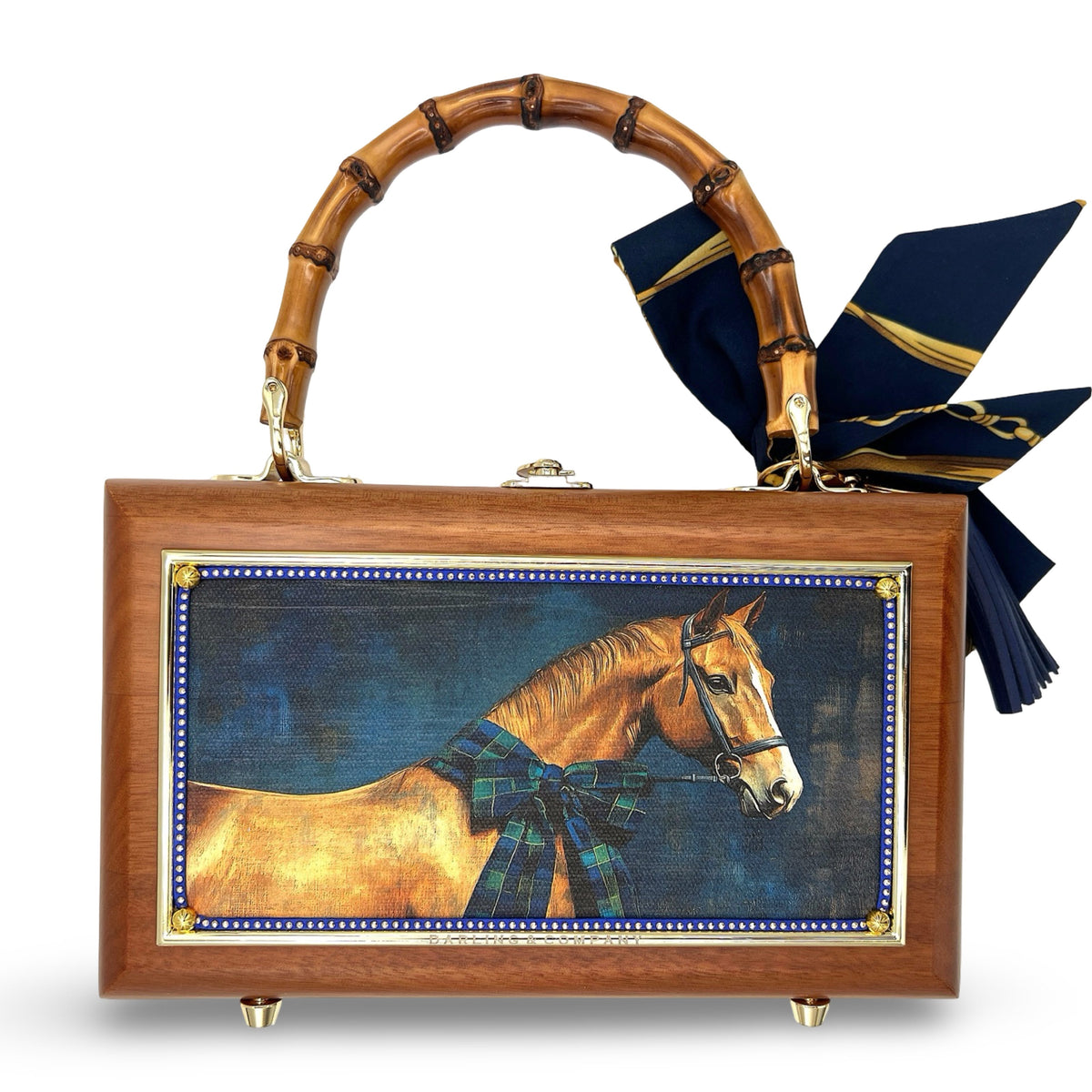 Blue Holiday Horse Bag