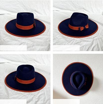 Magnolia Bow Fedora Hat Woolen Western Fashion Accessory
