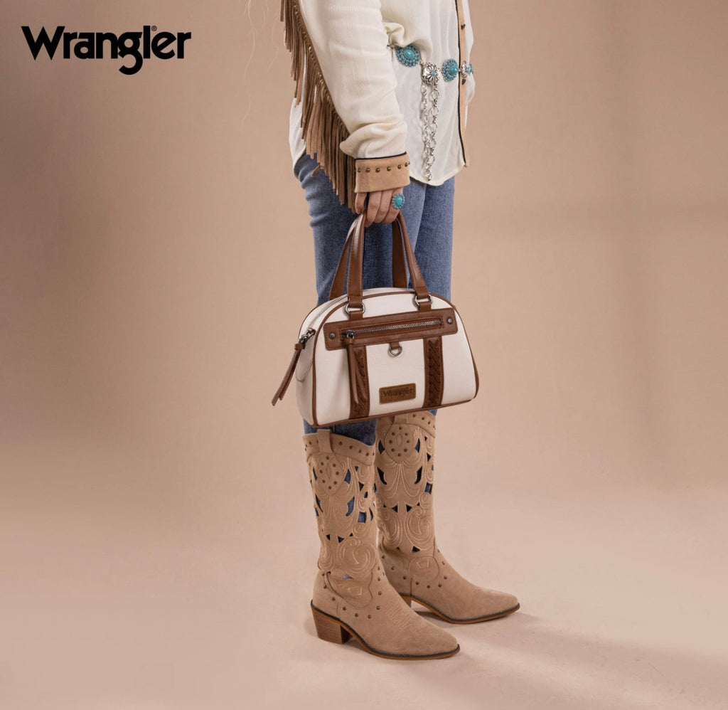 Wrangler Whipstitch Collection Satchel/Crossbody Bag-Multiple Colors