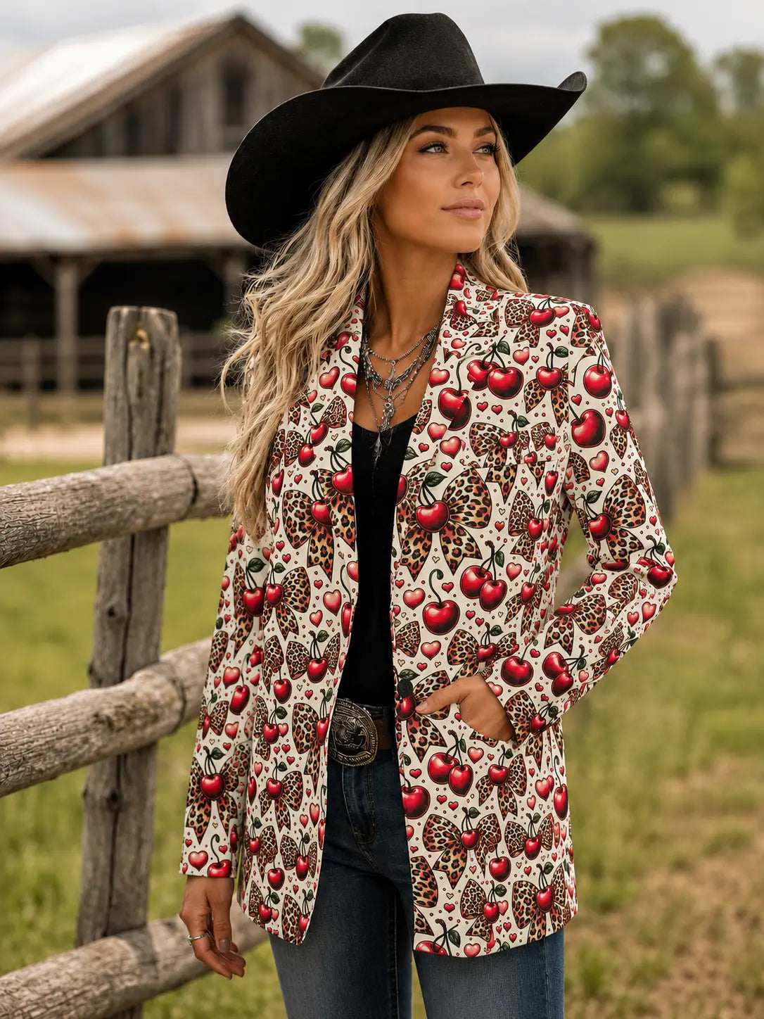Cherry Bomb Cowgirl Blazer