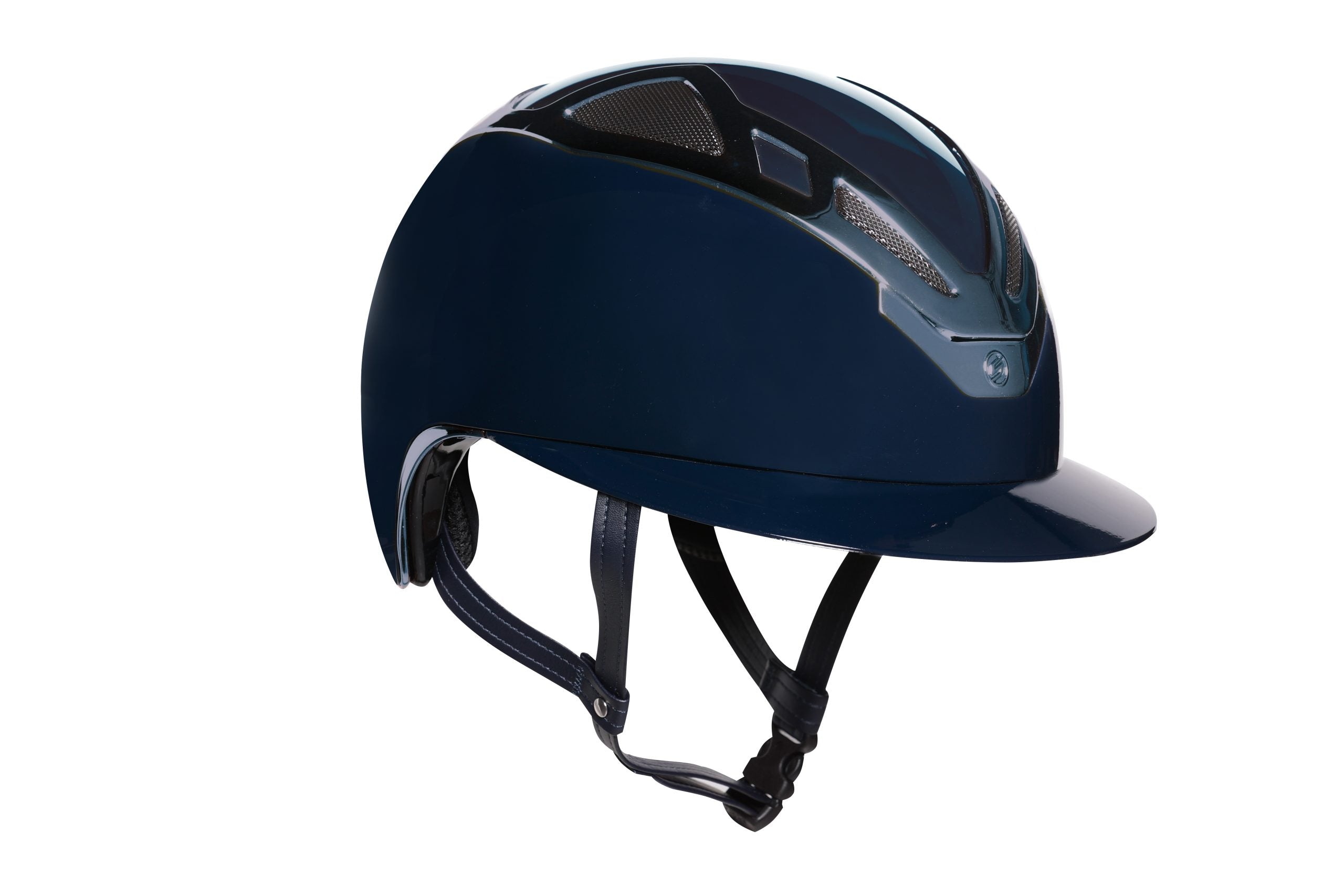 Suomy Apex Riding Helmet Chrome Blue Navy Glossy Finish