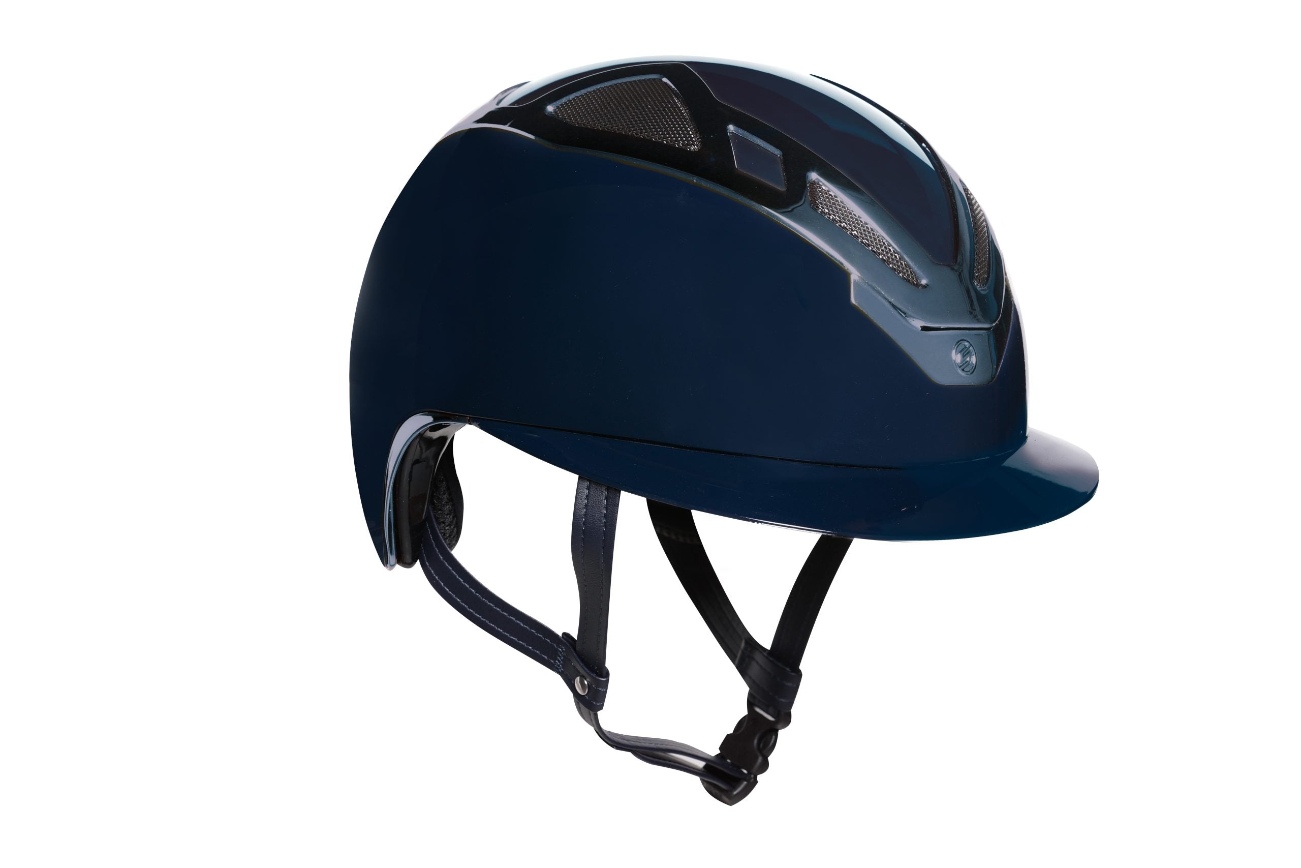 Suomy Apex Riding Helmet Chrome Blue Navy Glossy Finish