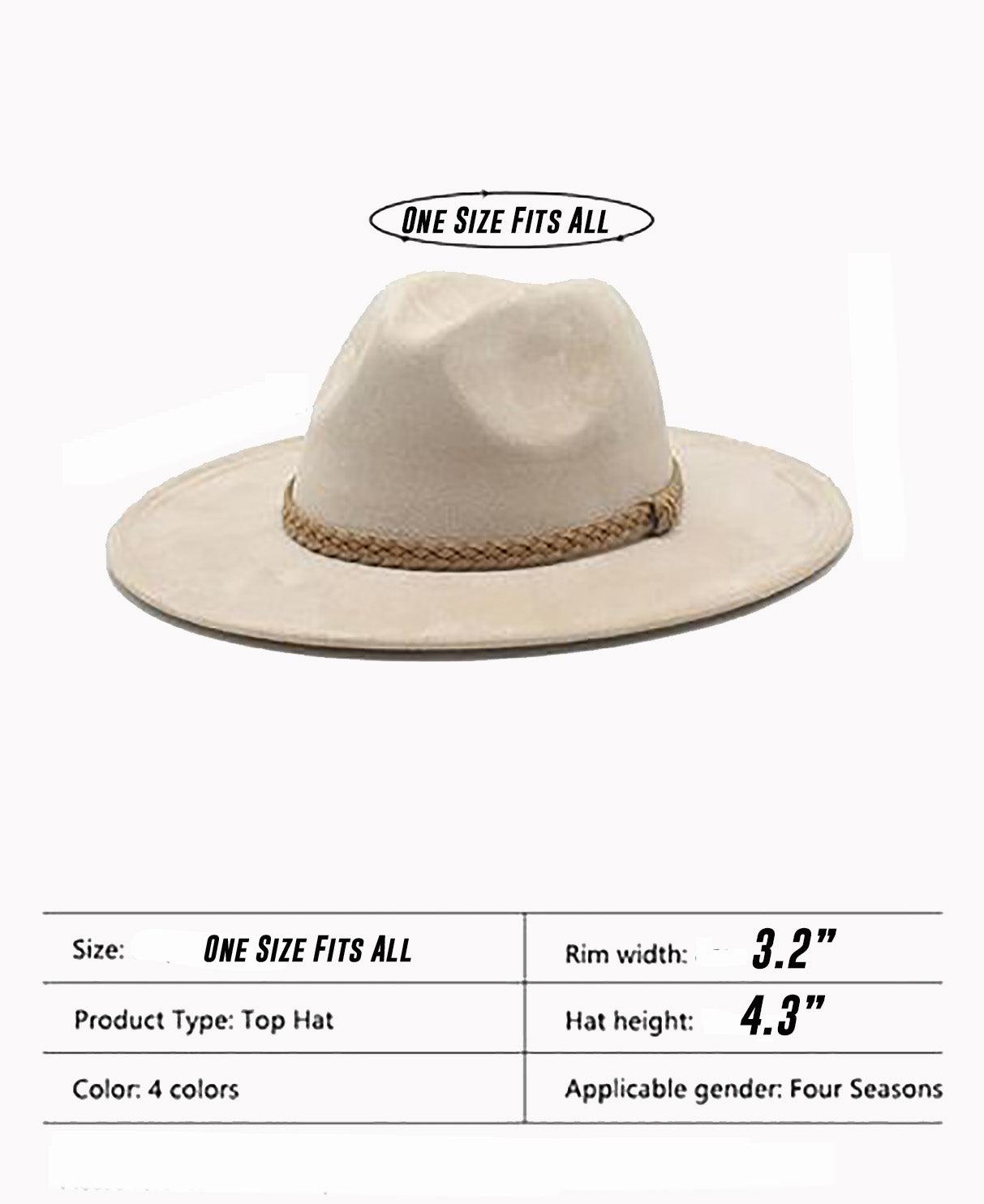 The Suede Knight Fedora Hat Fashion Accessory for Women SN01