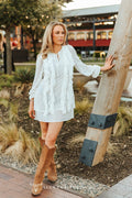 Wildheart Ruffle Dress-White