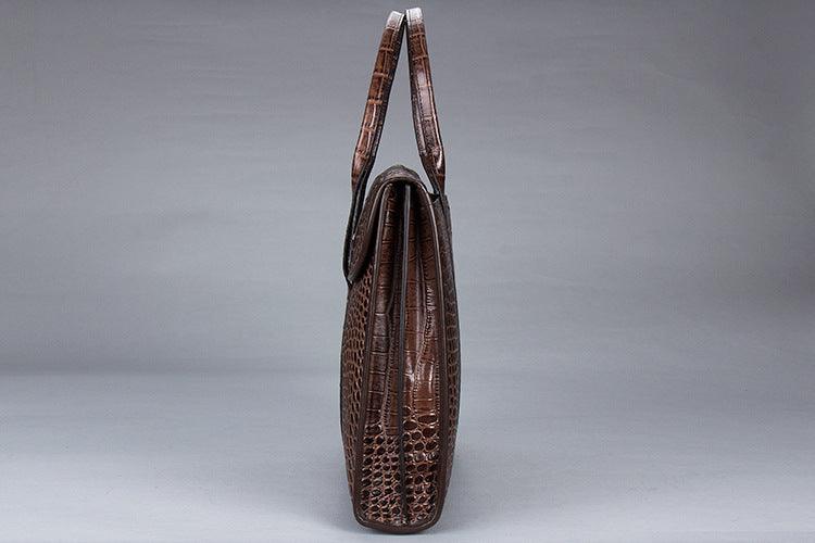 Exotic Croco Leather Laptop Bag For Women Model CL-01