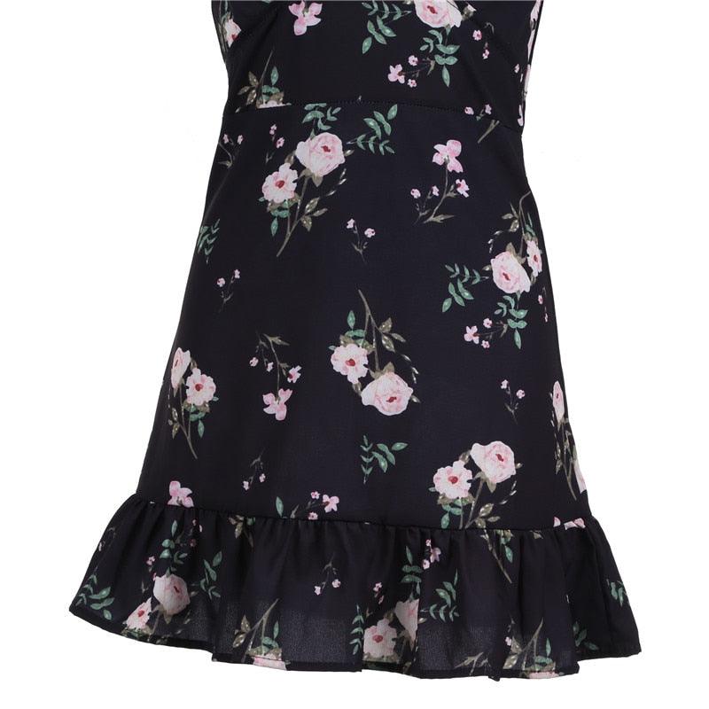 Boho Floral Summer Dress Bfs-01 Polyester Cotton Blend