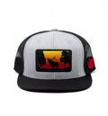 Heather Grey “Sunset Elk” Trucker Hat – Western Hunting Hat | Westrek