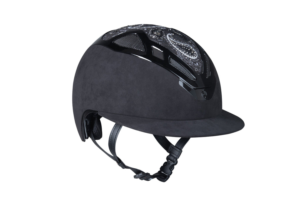 Suomy Apex Riding Helmet Damask Total Black Lady En 1384 Certified