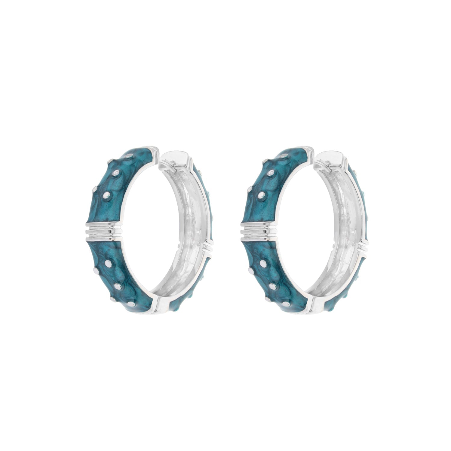 Polka Dot Enamel Earrings