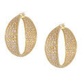 Pave Hoop Earrings