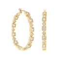 Pave Hoop Earrings