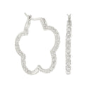 Daisy Pave Hoop Earrings