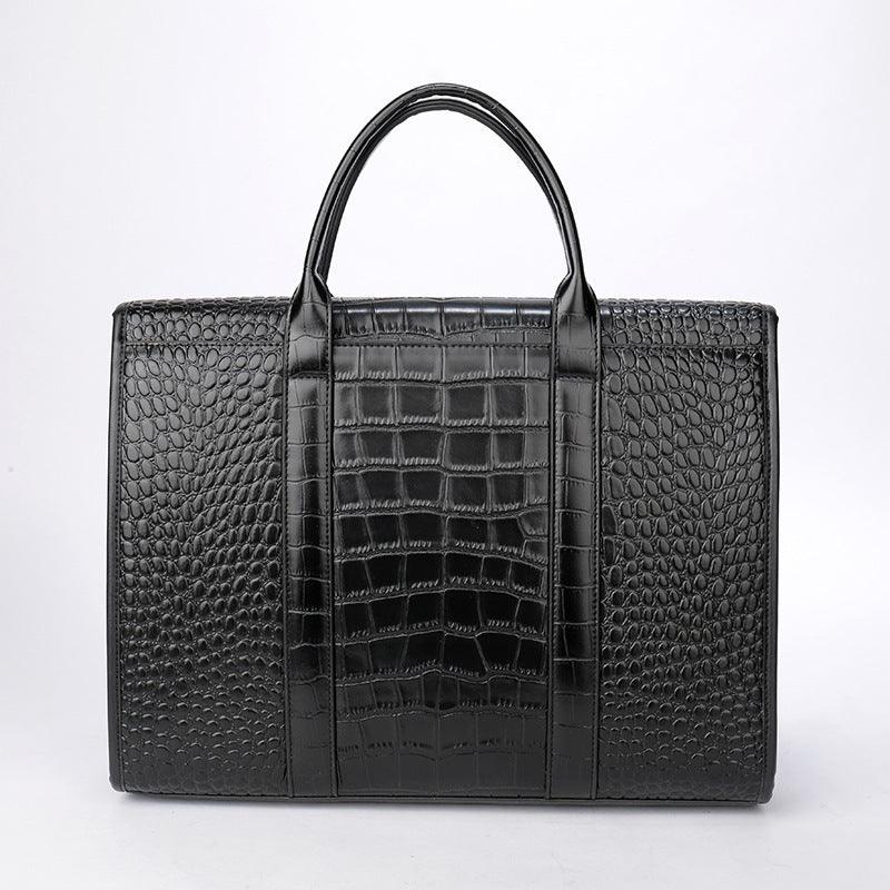 Exotic Croco Leather Laptop Bag For Women Model CL-01