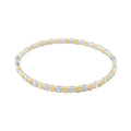 Axis LGA Gold and Rhodium Stackable Bracelet