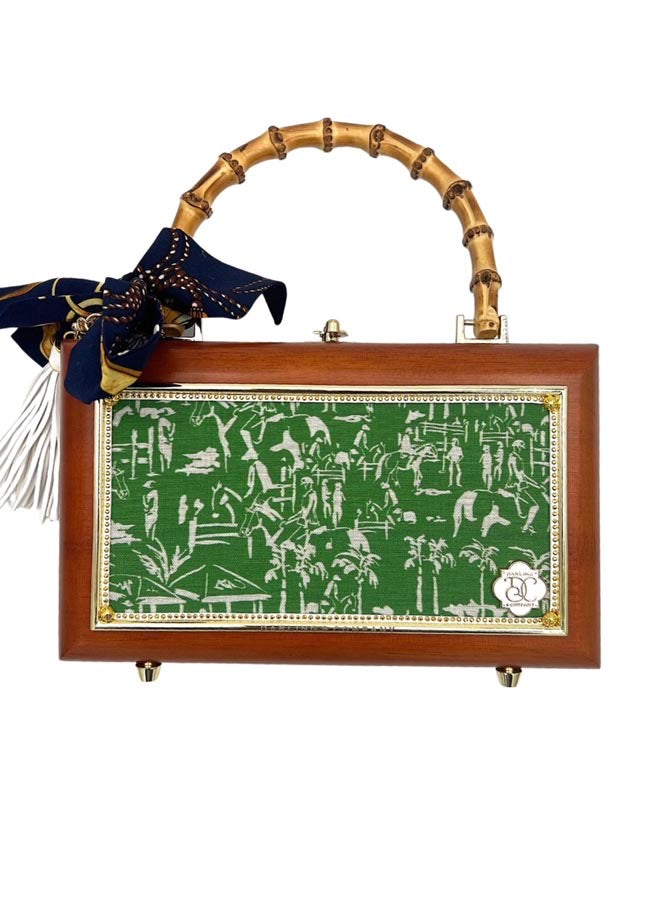 Equestrian Preppy Toile Bag