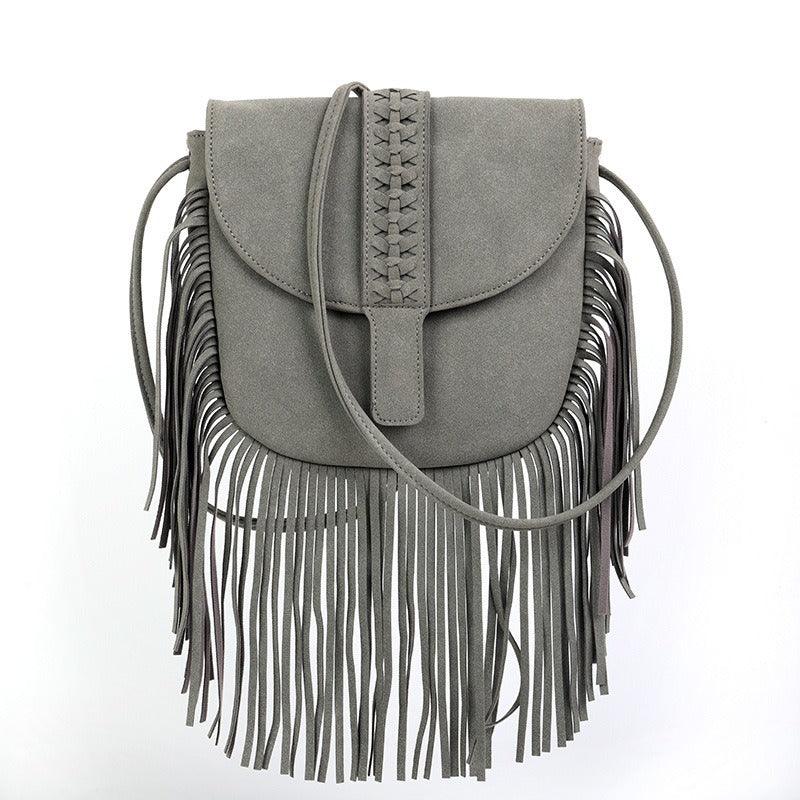 Dakota Tassel Boho Leather Shoulder Bag DK01 For Everyday Use