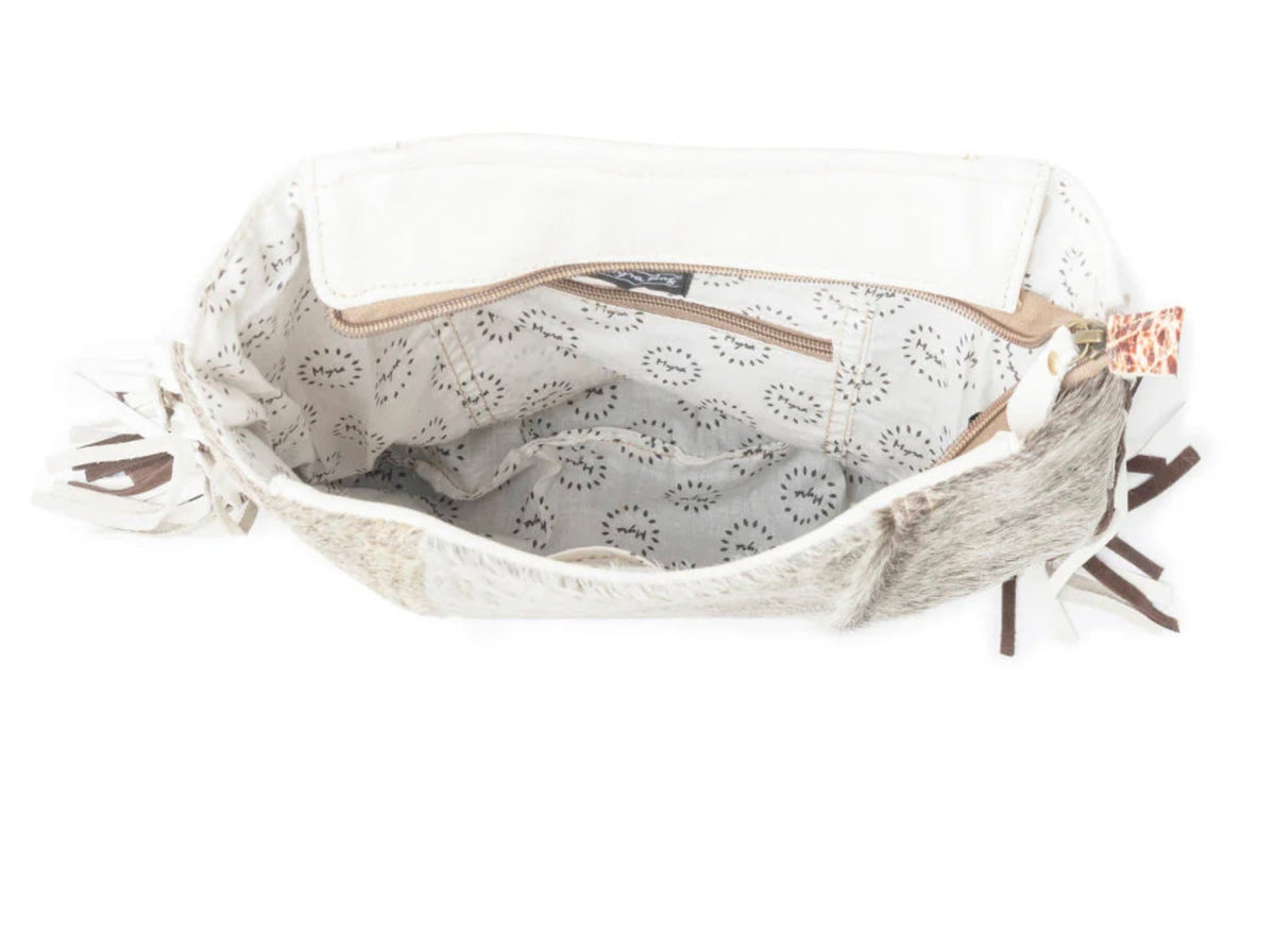 Myra: SMOKEY BACKPACK LEATHER & HAIRON BAG