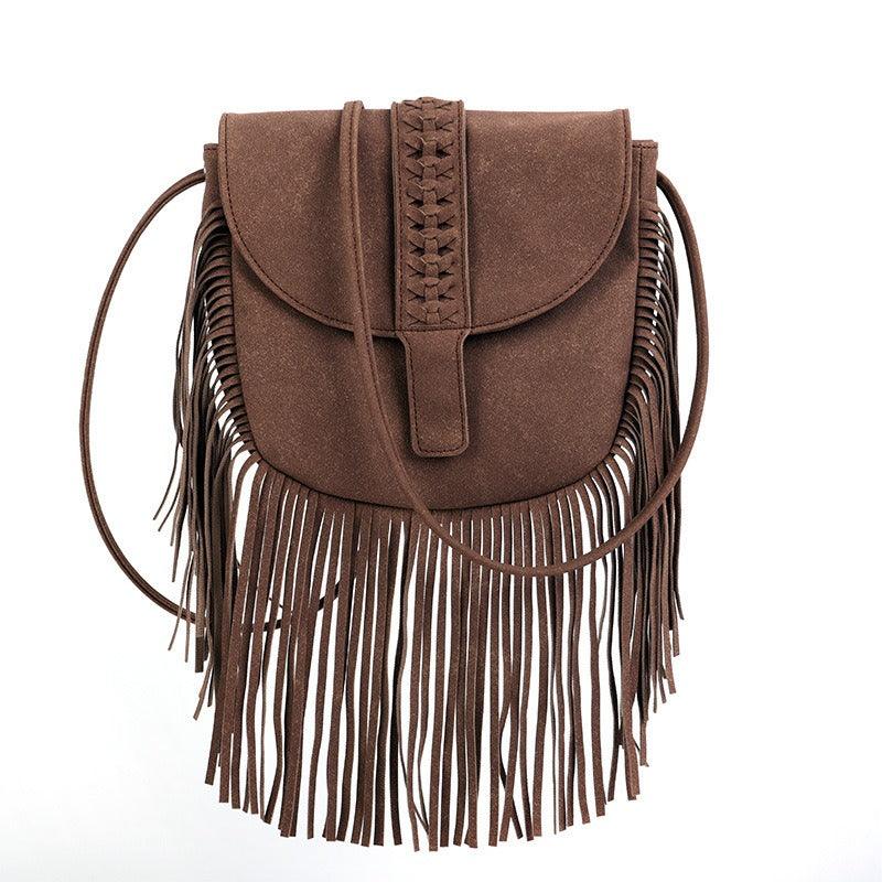Dakota Tassel Boho Leather Shoulder Bag DK01 For Everyday Use