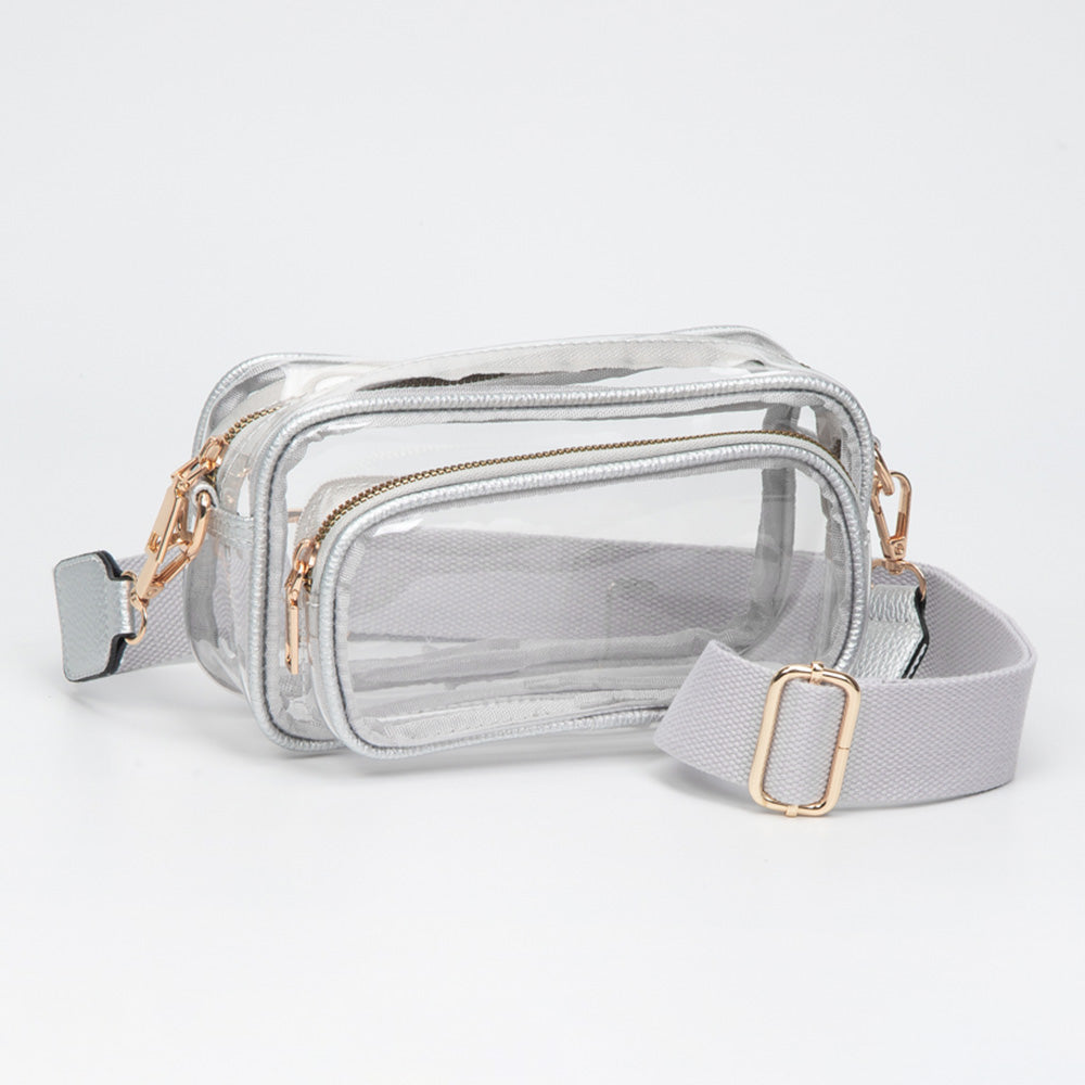 Transparent Rectangular Crossbody Bag