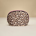 Leopard Pattern Print Cosmetic Pouch Bag Organizer