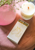 White Oversized Horse Head Matches