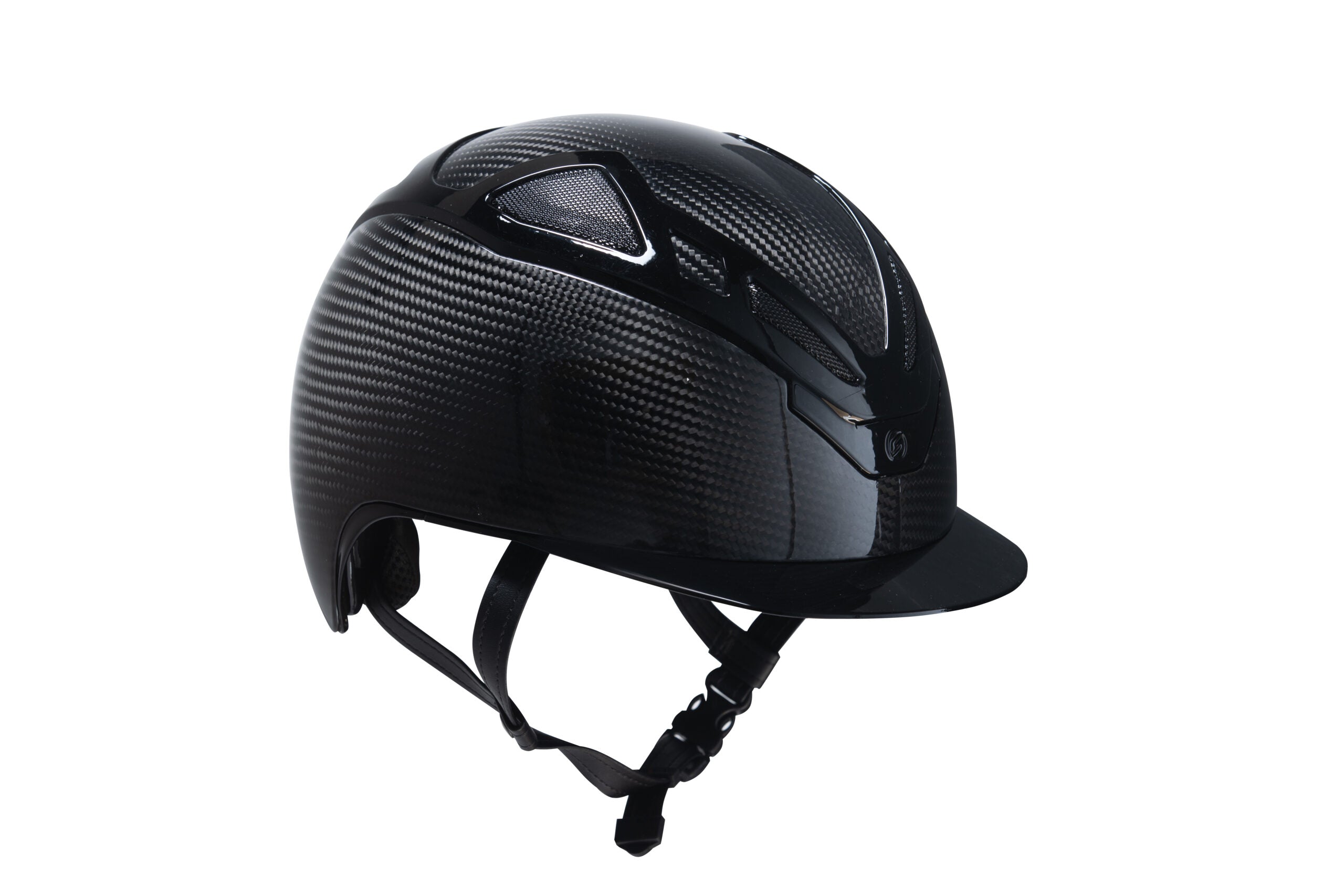 Suomy Apex Full Carbon Black Glossy Riding Helmet For Equestrian Safety
