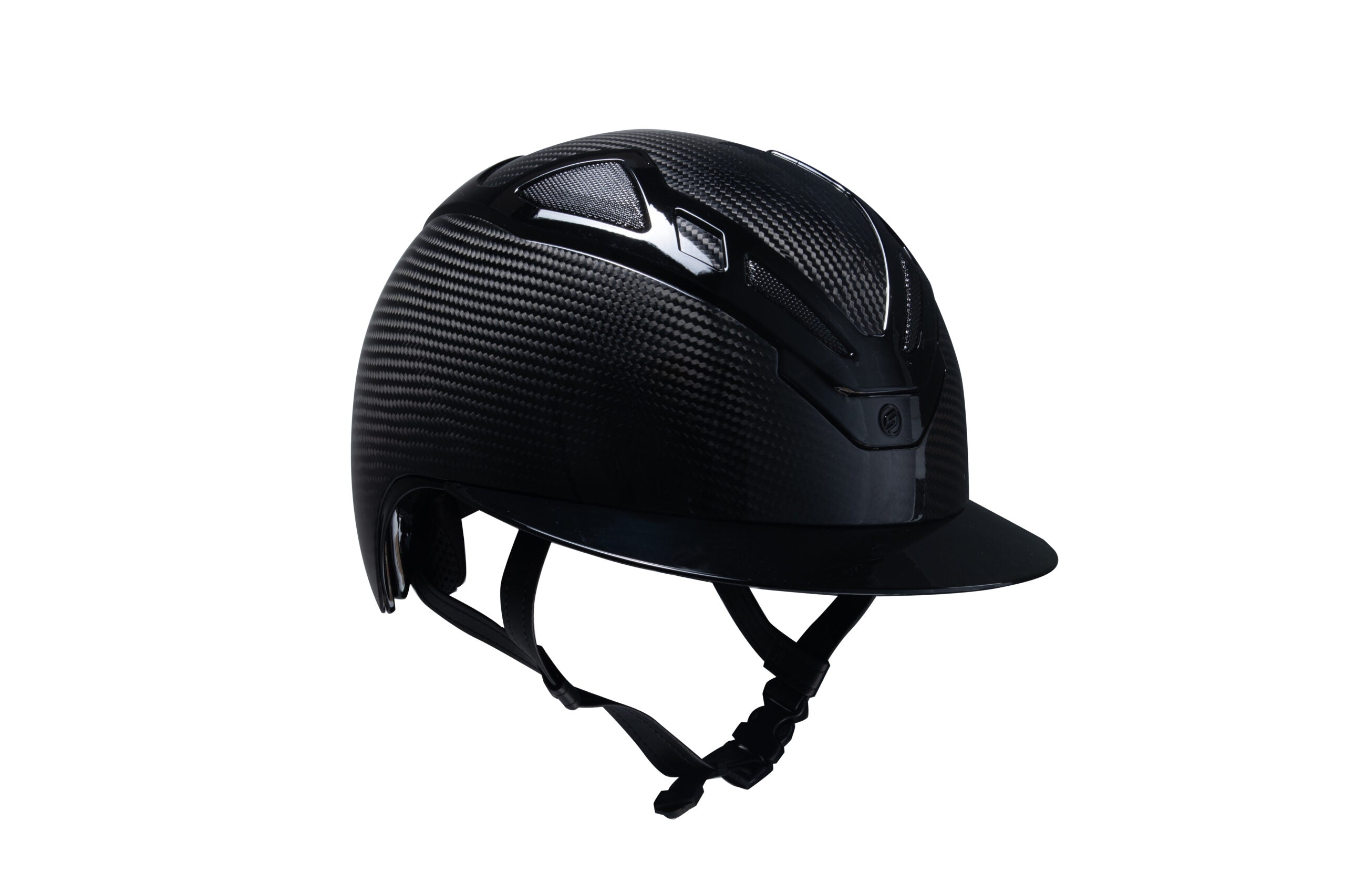 Suomy Apex Full Carbon Black Glossy Riding Helmet For Equestrian Safety