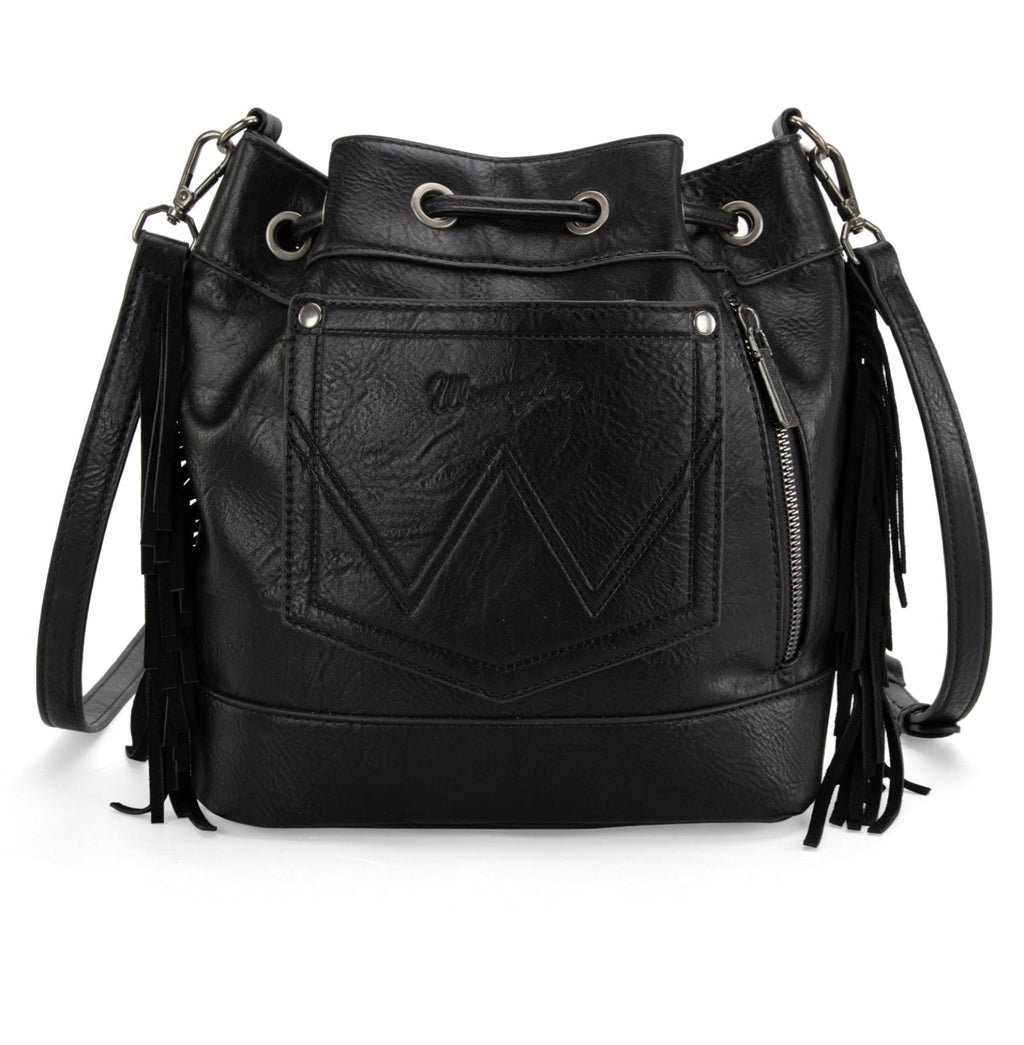 Wrangler Southwestern Knitted Drawstring Crossbody Bag