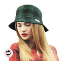 Reversible Buffalo Check Patterned Bucket Hat
