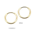 14k Yellow Gold Filled Hoop Earrings 17 Mm