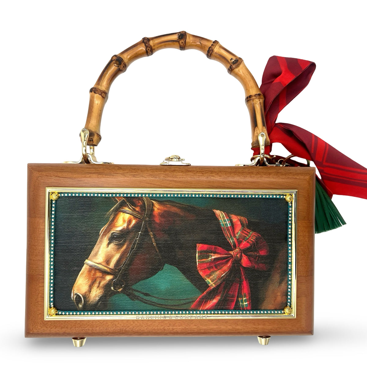Red Holiday Horse Bag