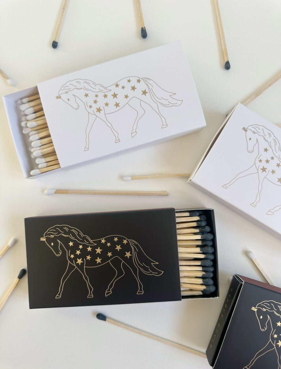 Stable Style Horse And Stars Oversized Safety Matches For Candles