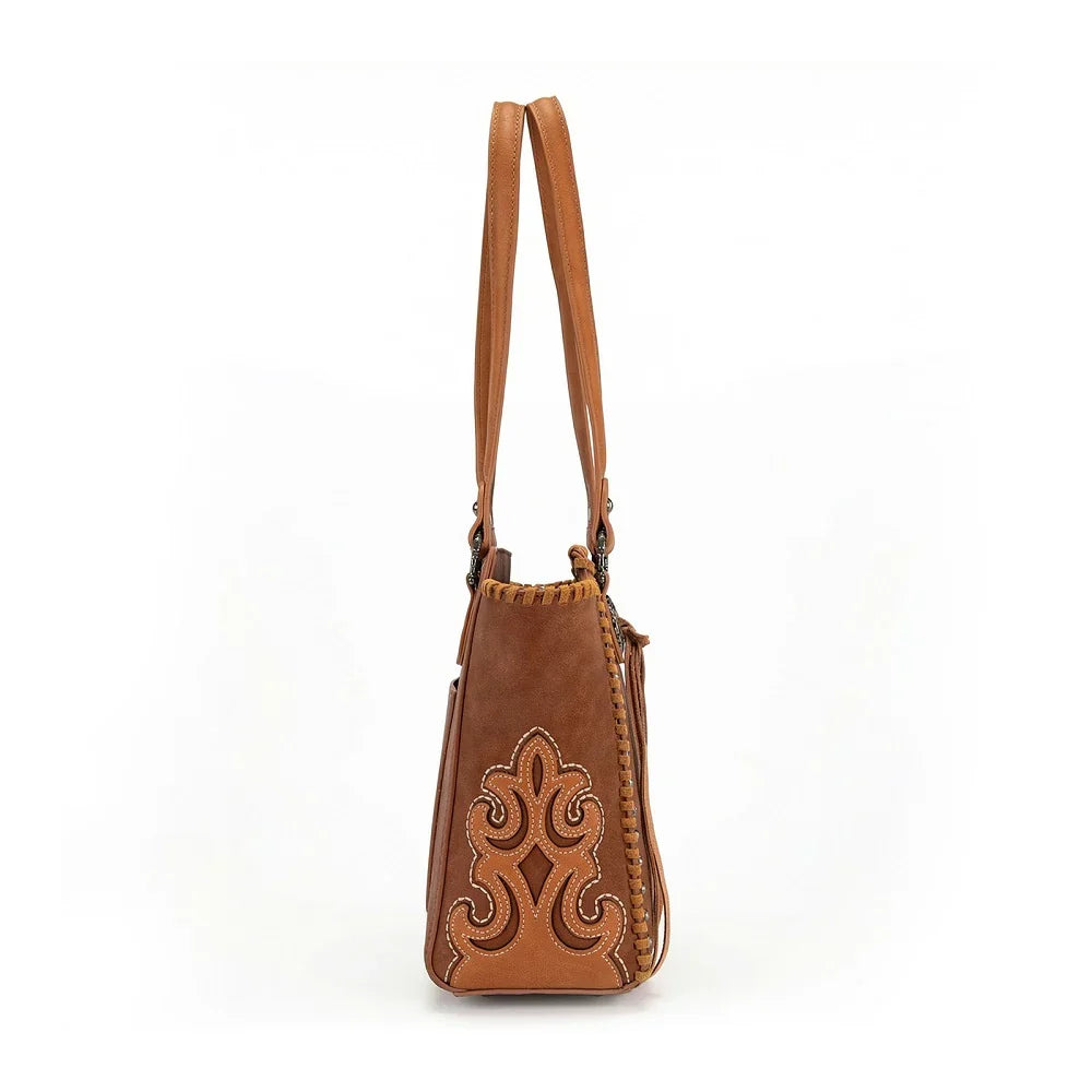 Montana West Western Tassel Studded Tote Bag