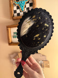 Cowhide Vintage Style Mirror