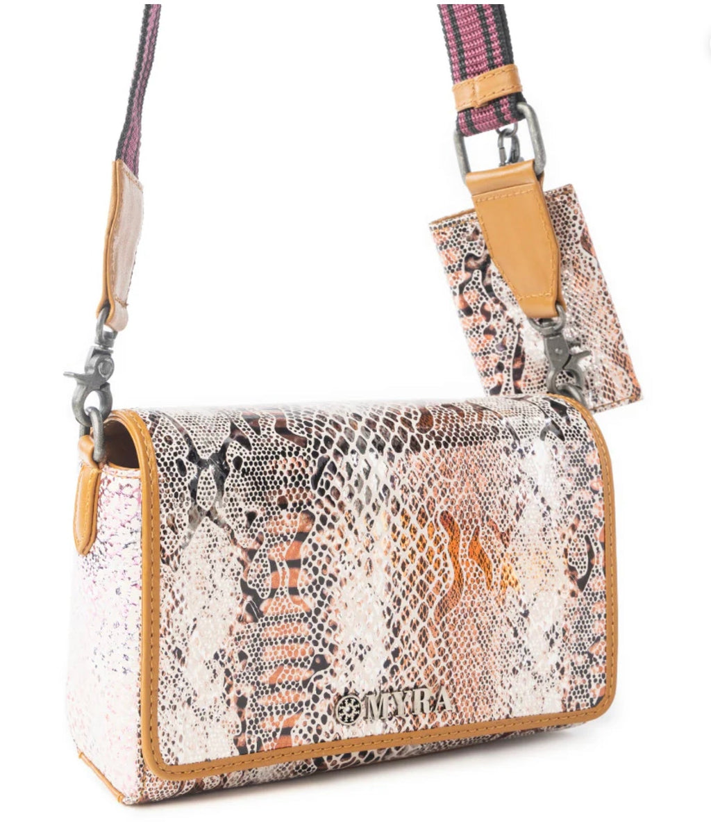Myra: Elysian Charm Leather Shoulder Bag