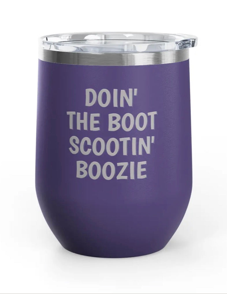 Wine Tumblers - 12 oz. - Boot Scootin' Boozie