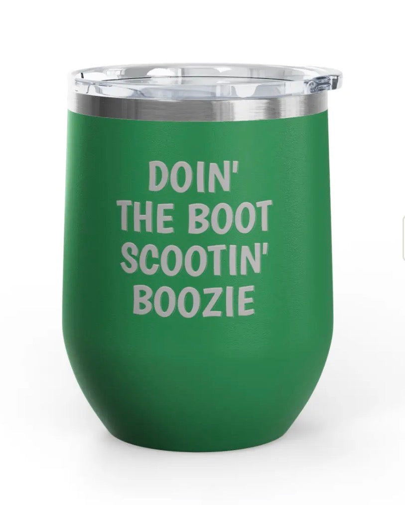 Wine Tumblers - 12 oz. - Boot Scootin' Boozie