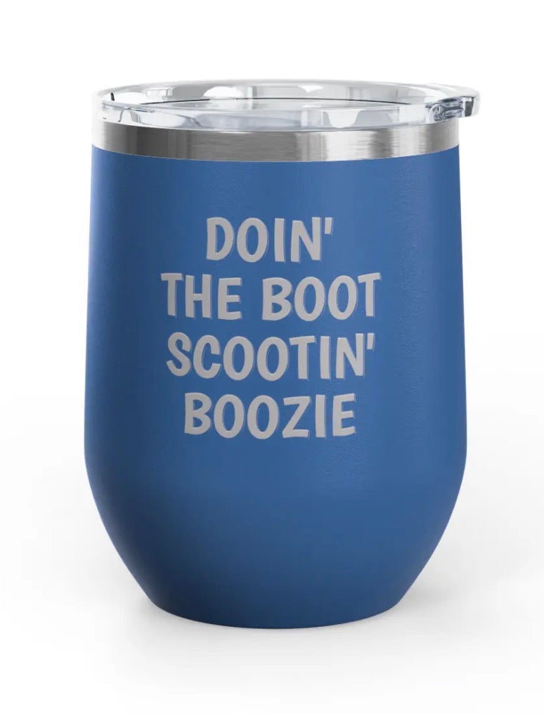 Wine Tumblers - 12 oz. - Boot Scootin' Boozie