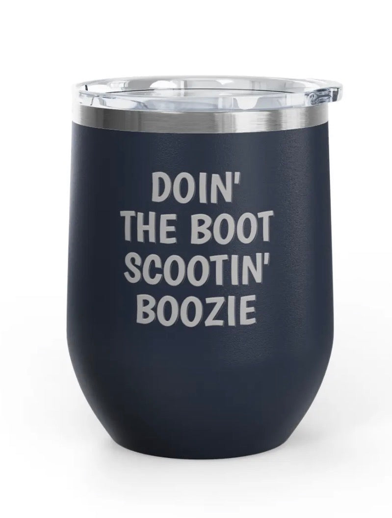 Wine Tumblers - 12 oz. - Boot Scootin' Boozie