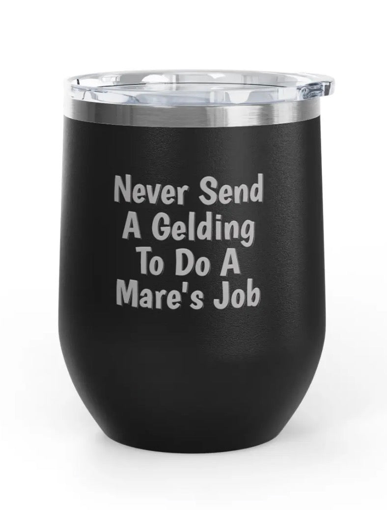 Wine Tumblers -  12 oz. - Gelding/Mare