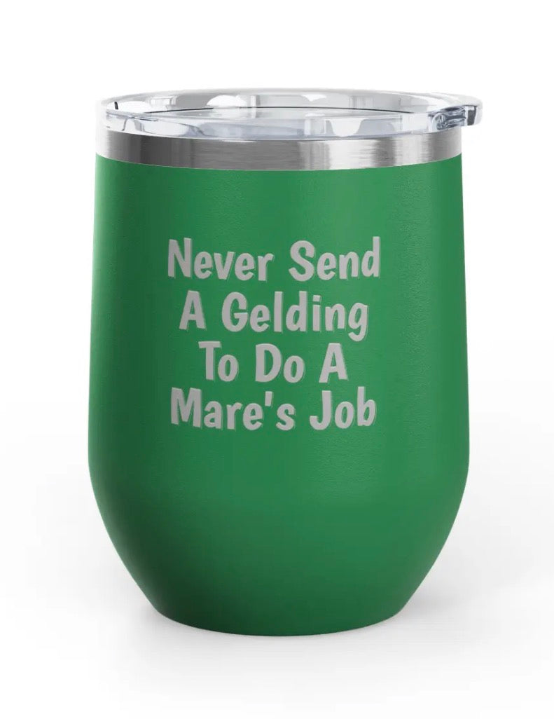 Wine Tumblers -  12 oz. - Gelding/Mare
