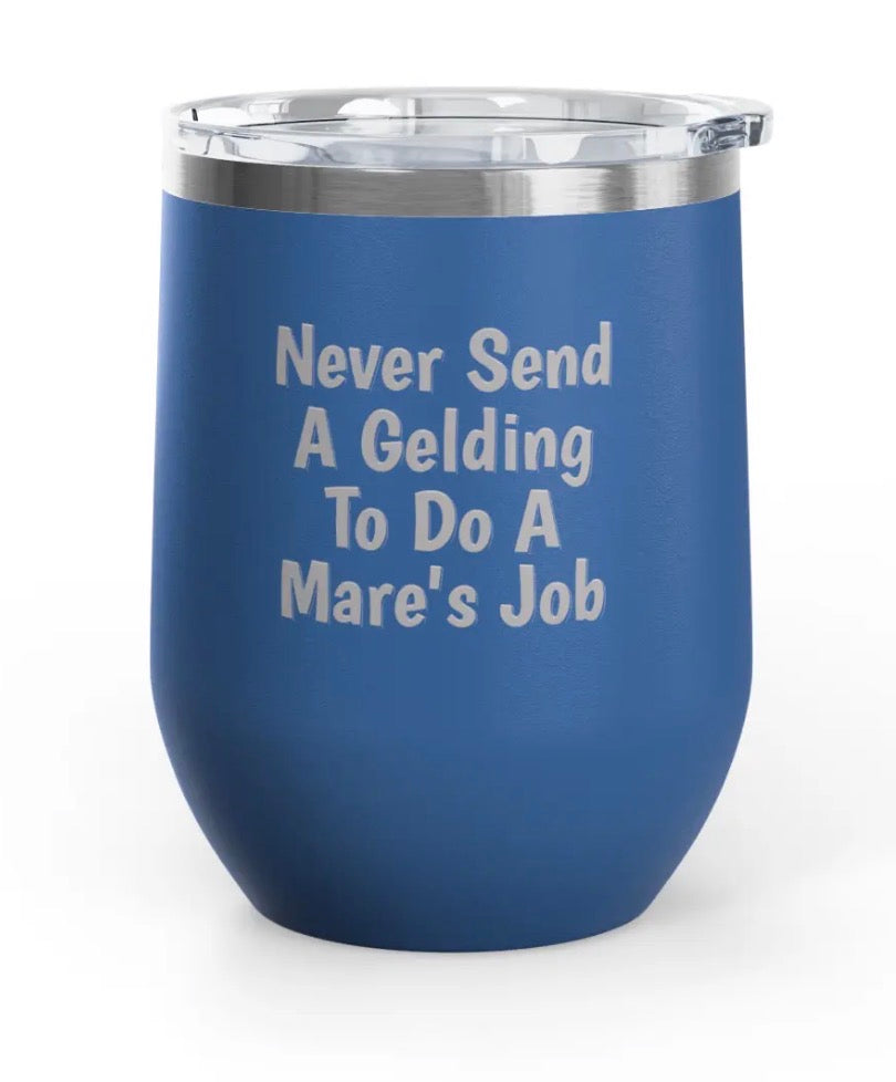 Wine Tumblers -  12 oz. - Gelding/Mare