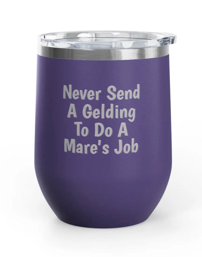 Wine Tumblers -  12 oz. - Gelding/Mare