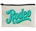 Travel Canvas Zipper Pouch - 8.5" x 11" - Rodeo