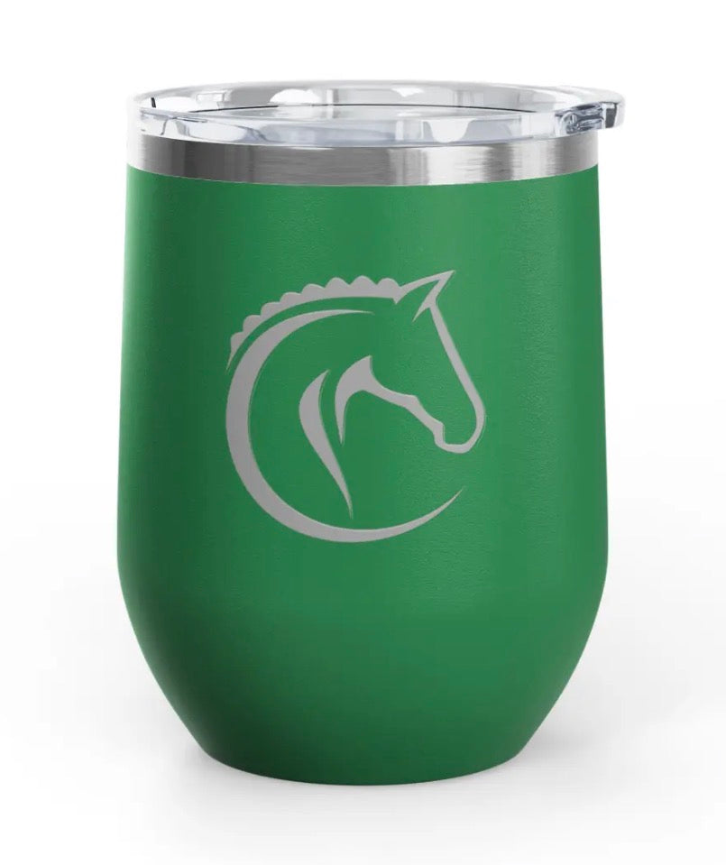 Wine Tumblers -  12 oz. - Horse Profile