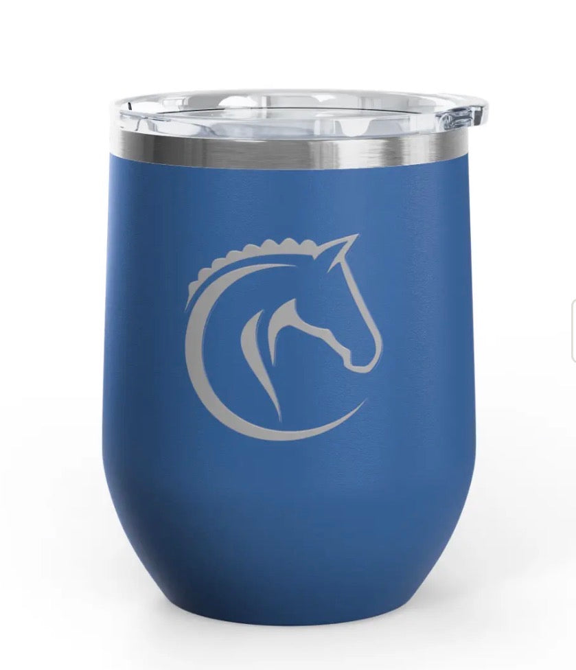 Wine Tumblers -  12 oz. - Horse Profile